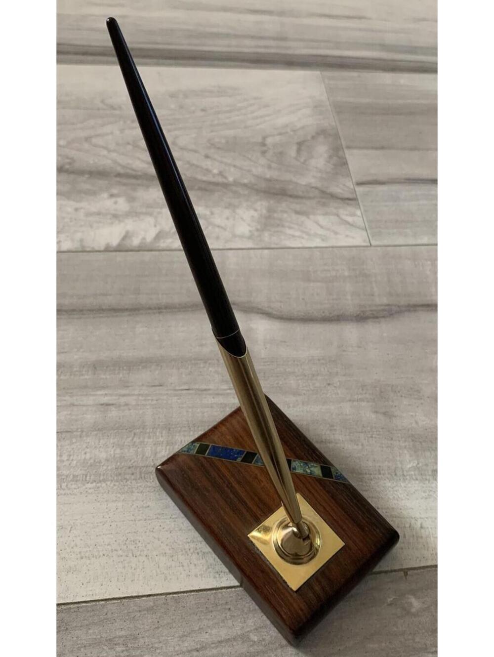 Vintage Santa Fe Stoneworks  Wood Pen Holder